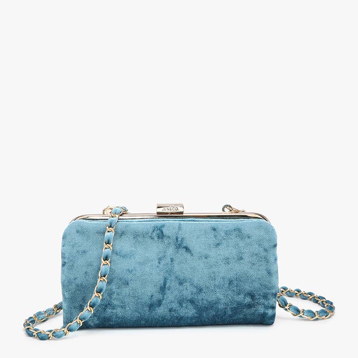 Jen & Co. - Wholesale Crossbody bag – Women's - WL2339V Sue Velvet Wallet Pouch Crossbody6