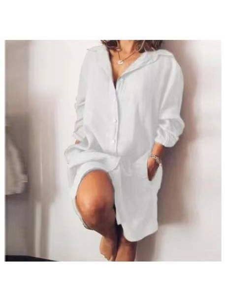 Queen Fashion – wholesale Klänning - Dam – basklänning med knäppning och knäppning6