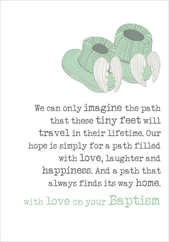 Notes & Queries, Inc. - Vente Cartes religieuses - CARTE DE VŒUX DE BAPTÊME PAPETERIE PISSENLIT0