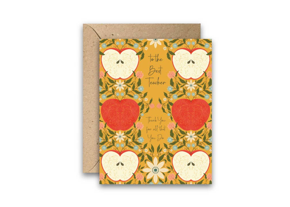 Amicreative - Wholesale Thank You Card - Golden Teacher – Thank You Card for Educators & Mentors