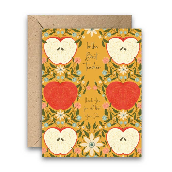 Amicreative - Wholesale Thank You Card - Golden Teacher – Thank You Card for Educators & Mentors0
