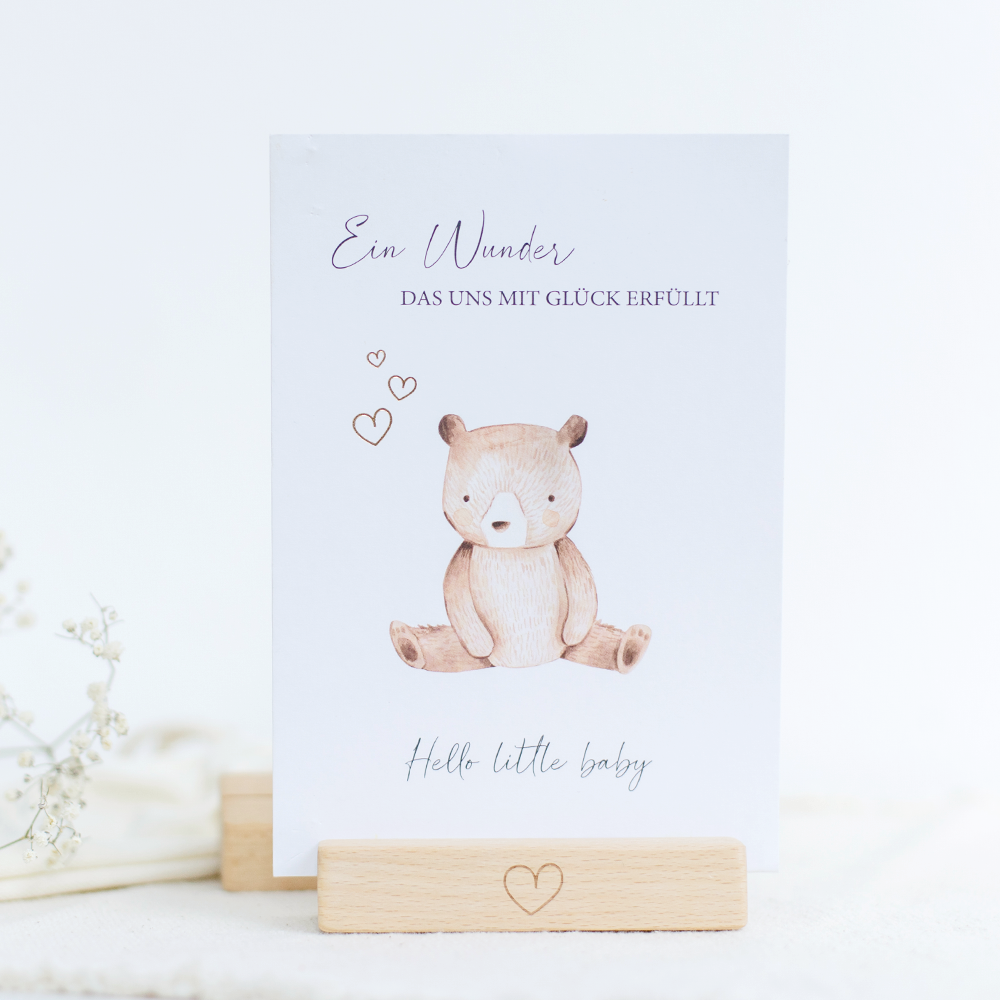 Bake Affair GmbH - Wholesale Place Card / Place Holder - “Heart” card holder set in a linen bag2