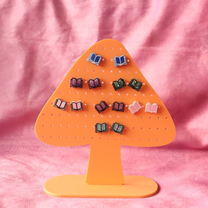 Sunshine Studio - Wholesale Stud/Post Earrings - Open Book Tiny Stud Earrings26