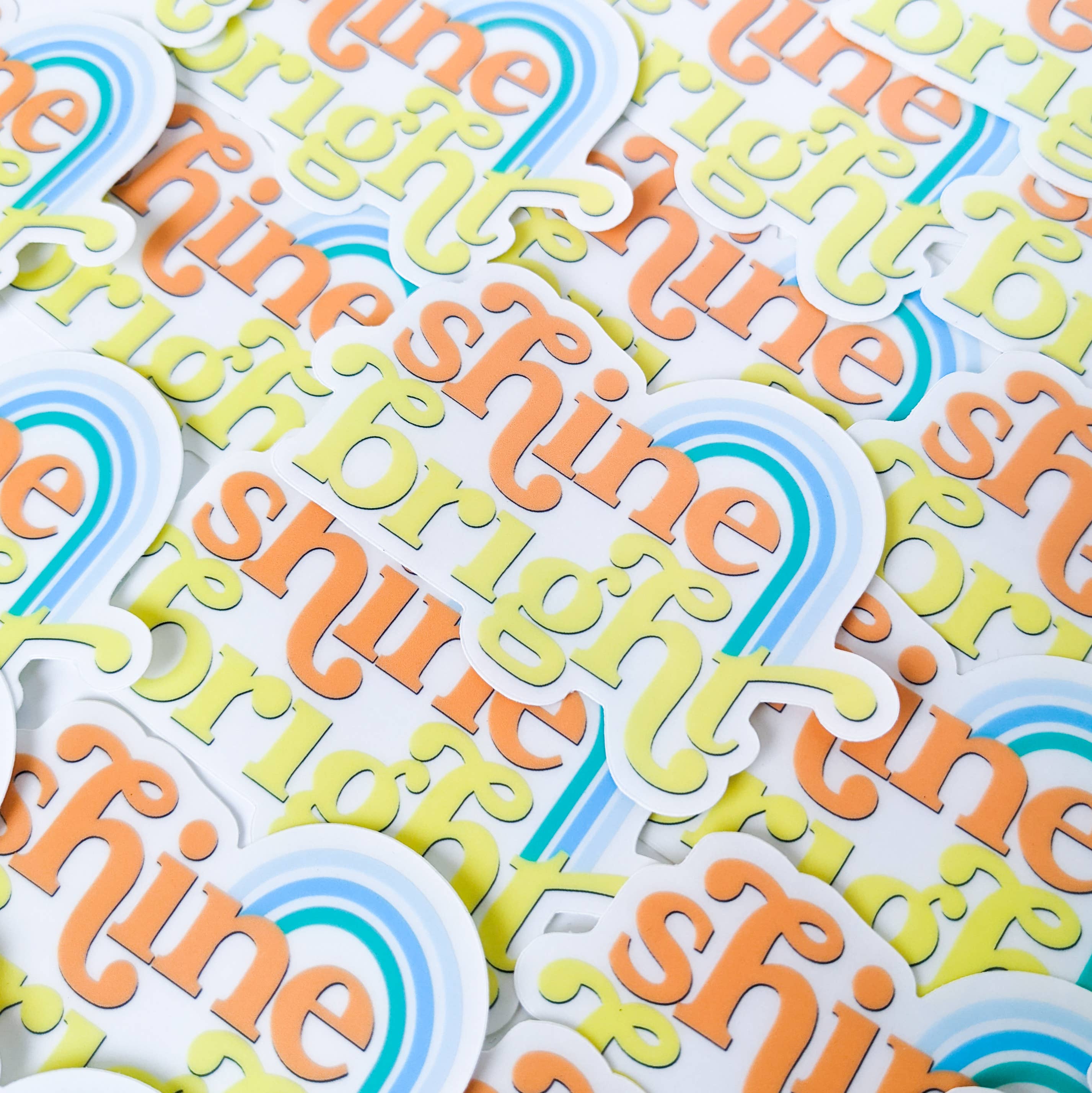 Real Happy Designs - Wholesale Sticker - Shine Bright Clear Vinyl Sticker3