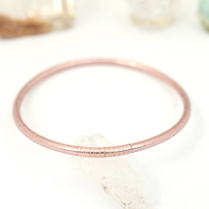 Woman Shops World - Wholesale Bangle Bracelet - Single Thin Thai Buddhist Temple Bracelet, Assorted Metals