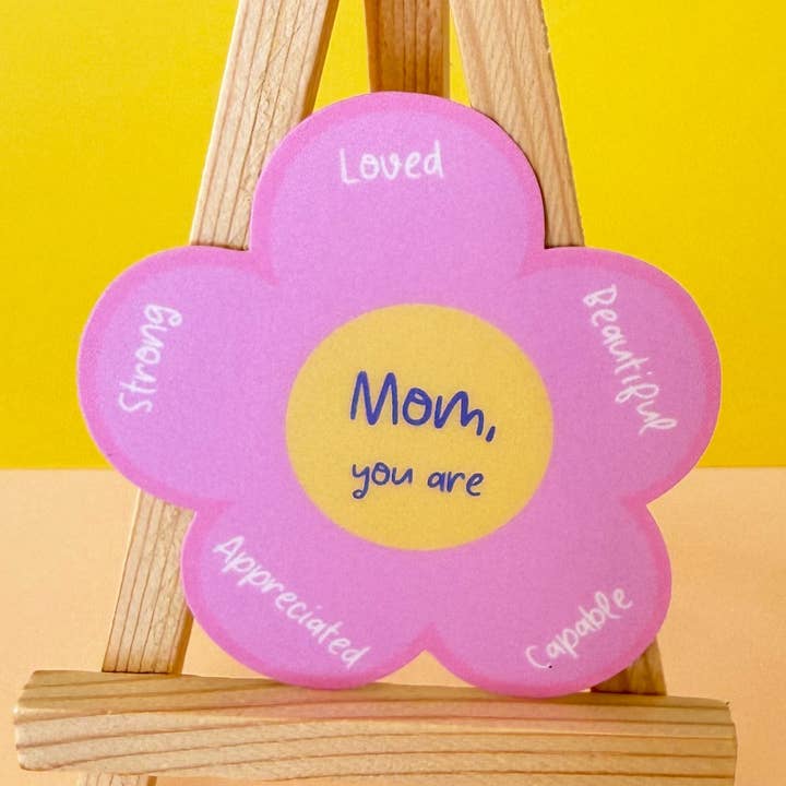 Mom Affirmations Sticker for wholesale by My Rainbow Journal