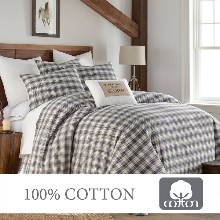 Gris Parure de lit Paddock en vente sur Faire