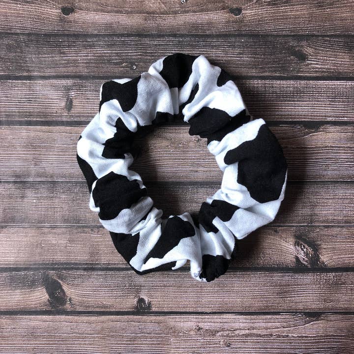 South Coast Sewn - Wholesale Scrunchie - Women’s - Cow Print Hair Scrunchie1
