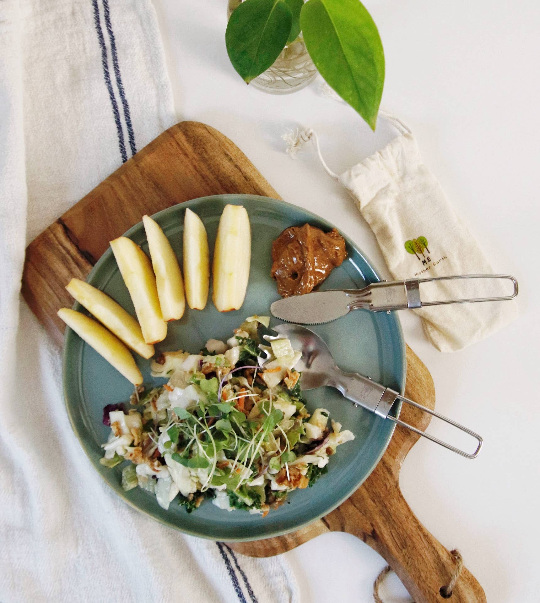 Me Mother Earth – wholesale Blandat bestickset – Vikbar bestick Set - Rostfritt stål2