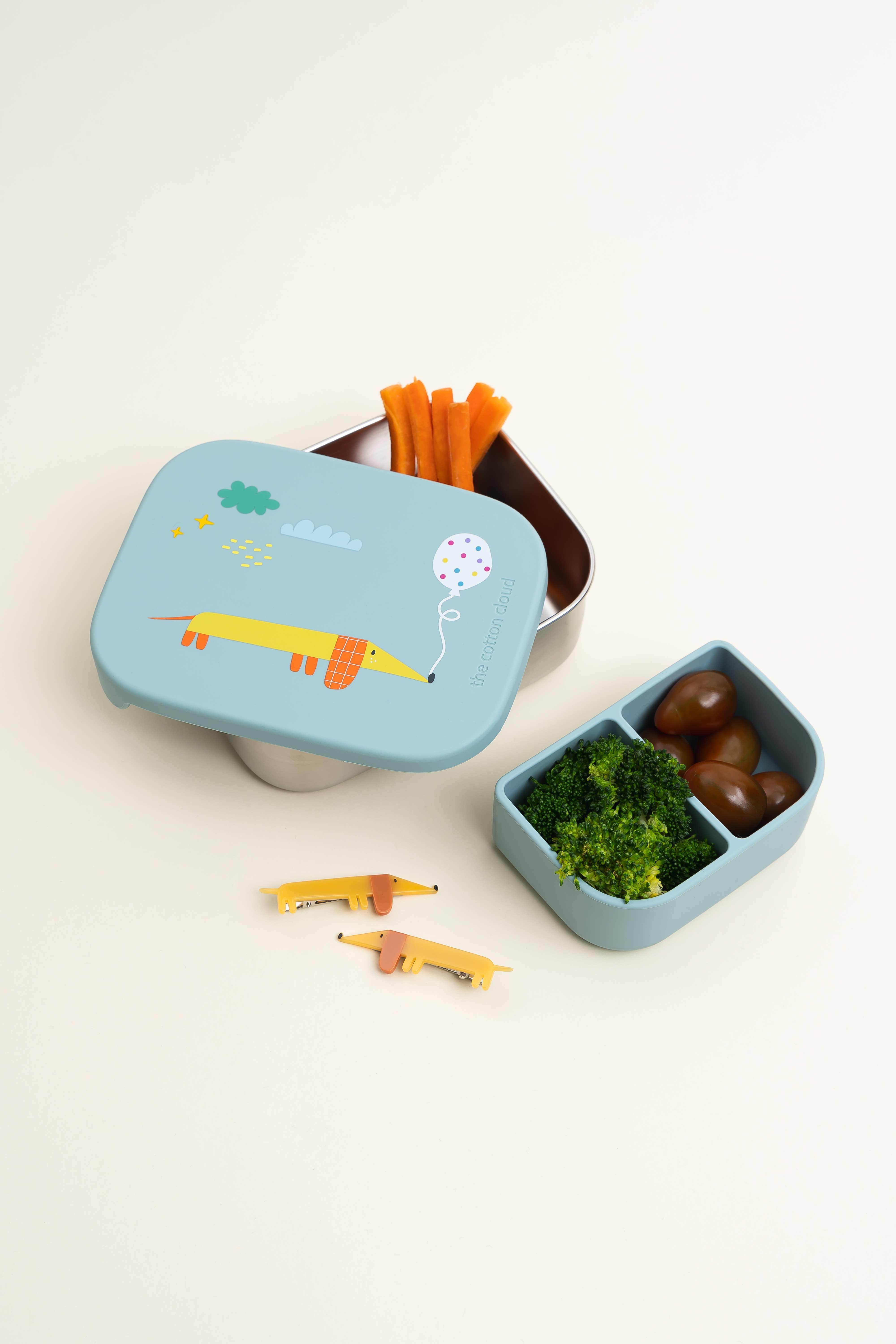 the cotton cloud - Wholesale Lunch Bag/Box - Kids - STAINLESS STEEL LUNCHBOX with compartments Funky Dogs14