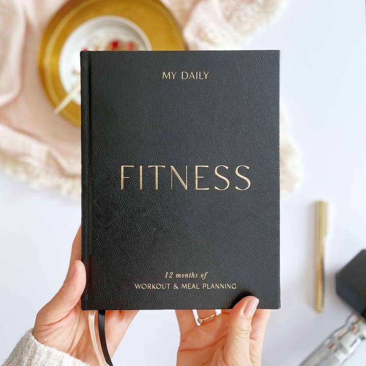 Blush And Gold - Wholesale Planner - My Daily Fitness planner - Workout and Meal Planner (Black)