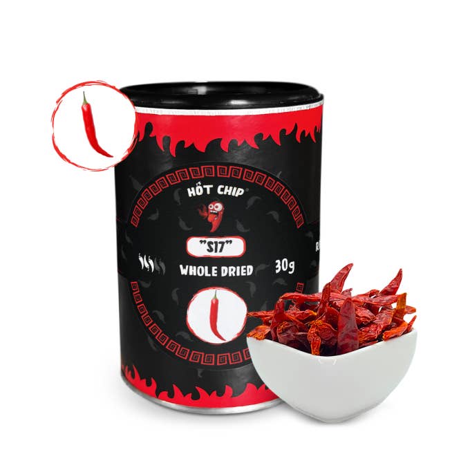 'S17' DRIED PEPPERS 30 g for wholesale by HOT-CHIP
