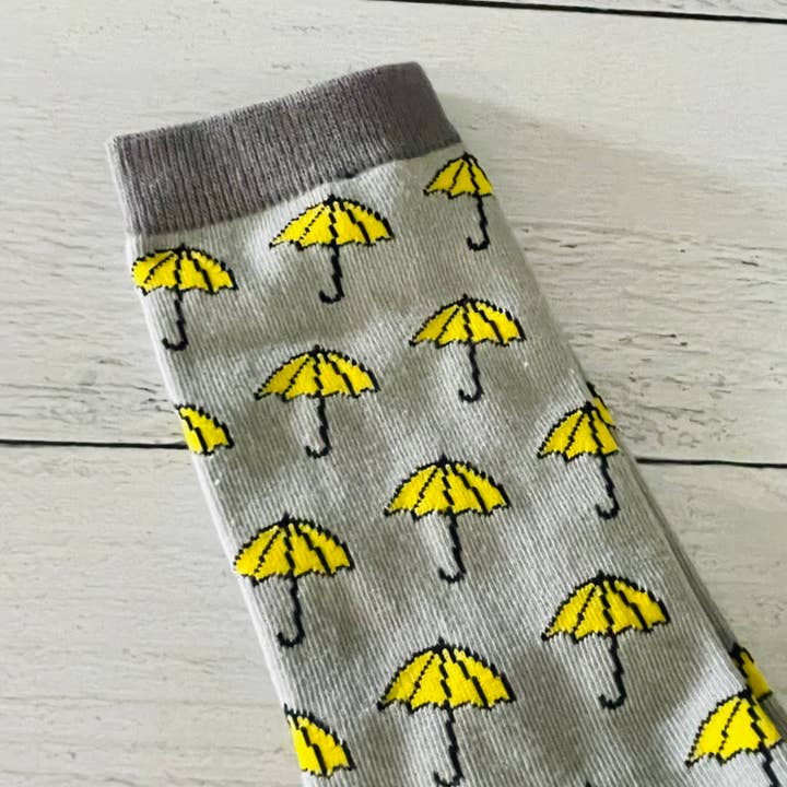 The Silver Spider - Wholesale Socks - Unisex - Yellow Umbrella Socks unisex HIMYM