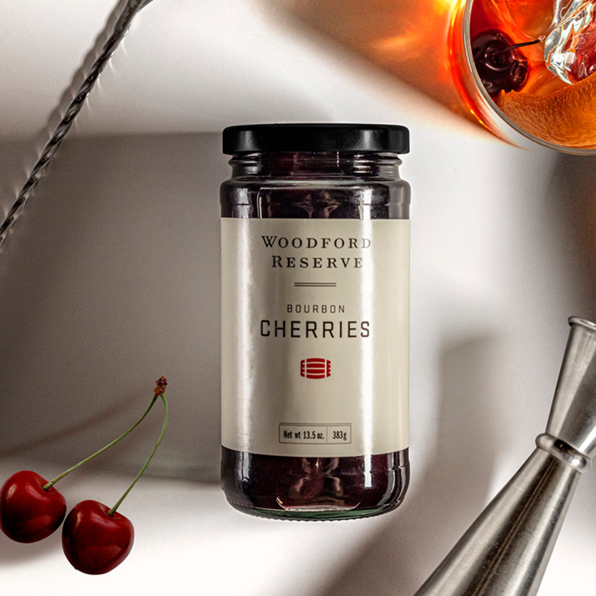 Bourbon Barrel Foods - Wholesale Cocktail Mix/Syrup - Woodford Reserve® Bourbon Cherries1