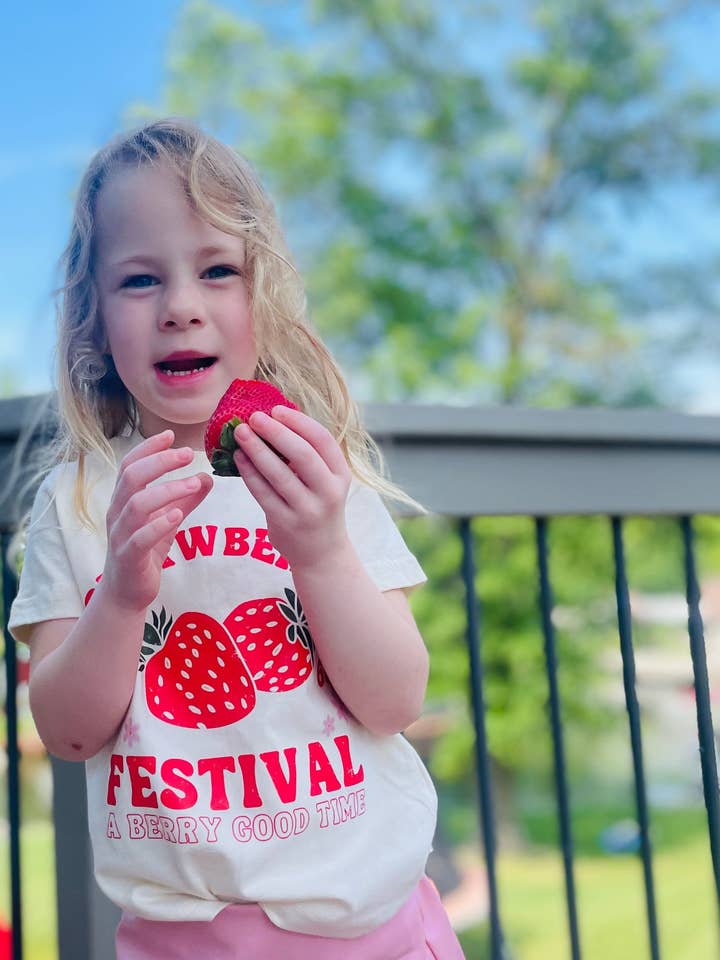 Strawberry Festival | Toddler Girl's T-Shirt for wholesale by Charlie Rae
