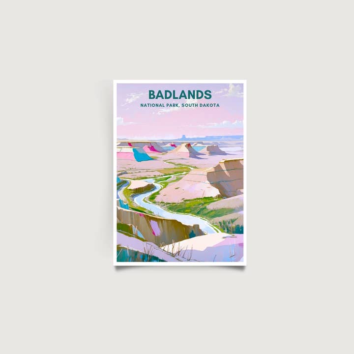 Badlands National Park Print for wholesale by Across Our Land