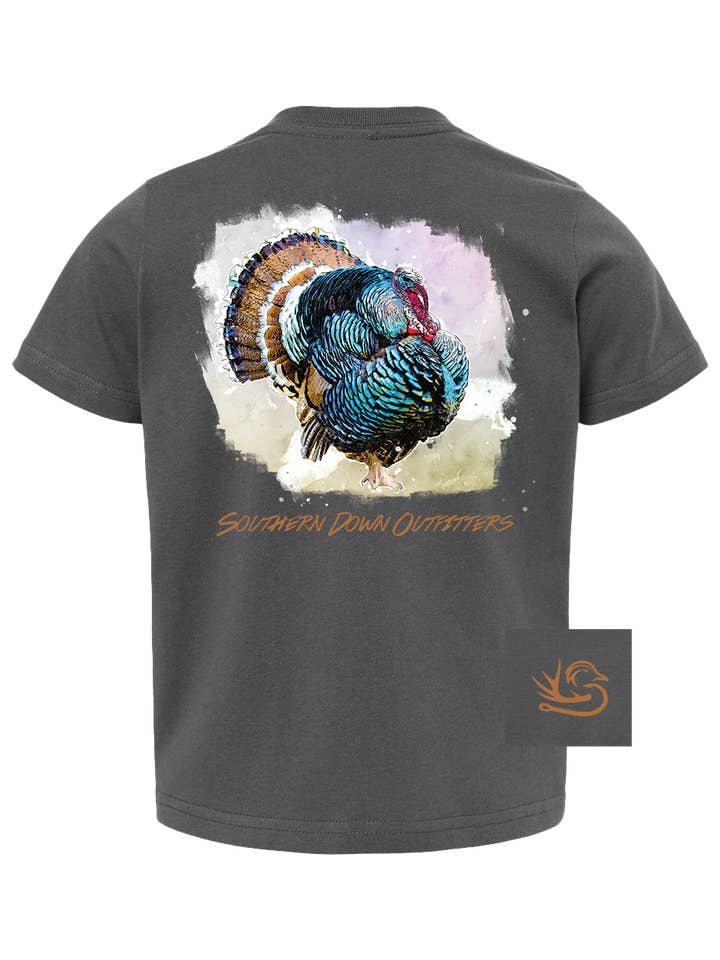 Goulds Turkey Toddler Tee for wholesale by Southern Down Outfitters