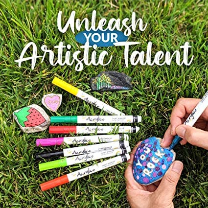 Acrylico - Wholesale Marker - ACRYLICO SET OF 16 COLORS ACRYLIC PAINT PENS- EXTRA FINE TIP