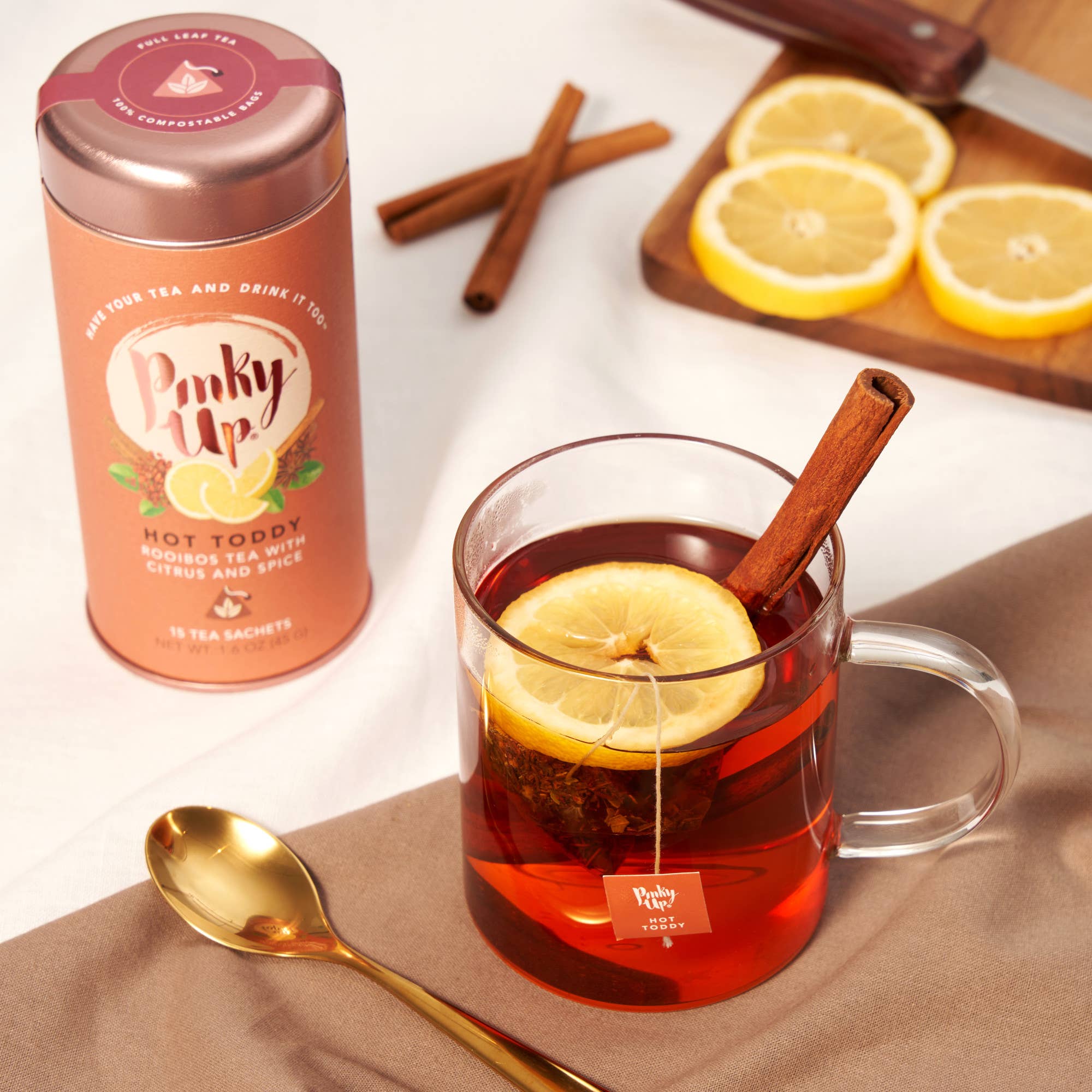 Pinky Up - Wholesale Tea Bags - Hot Toddy Rooibos Tea 15 Sachets2