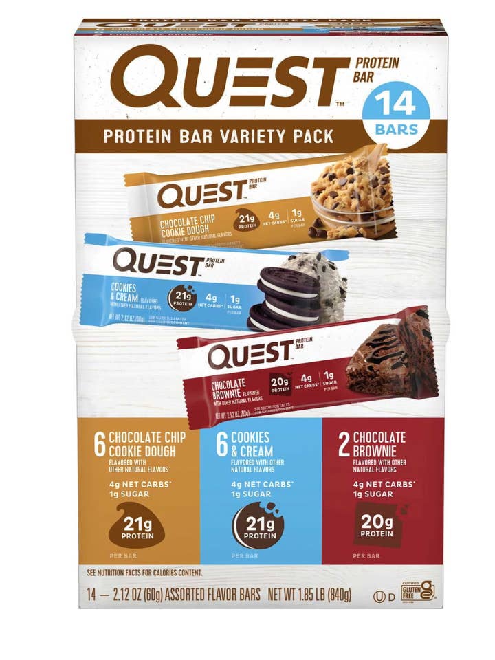 Quest Protein Bar Variety Pack Gluten Free – 14 Count for wholesale by Majesitc Health