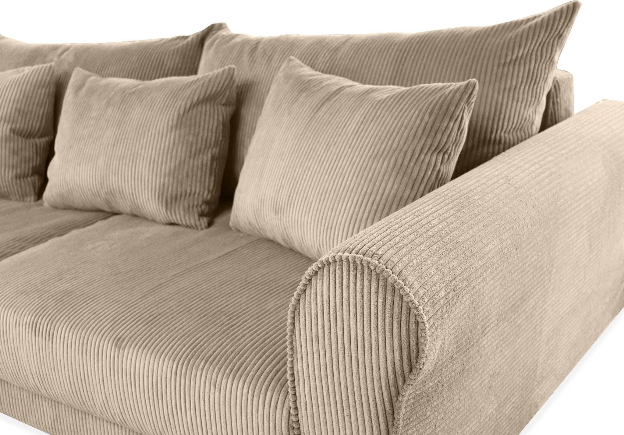 SCANDINAVIAN STORIES by MARTON - Wholesale Sofa - Turku 4-seater sofa/sofa bed Corduroy, Nougat, removable & washable covers13