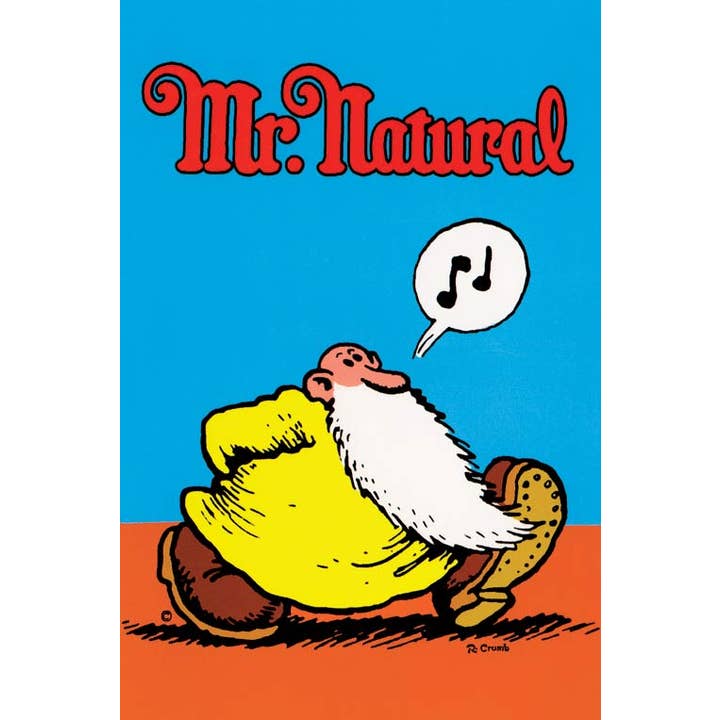 Postcard. Mr. Natural Whistling. Artist: R. Crumb for wholesale by VisionWorks LLC