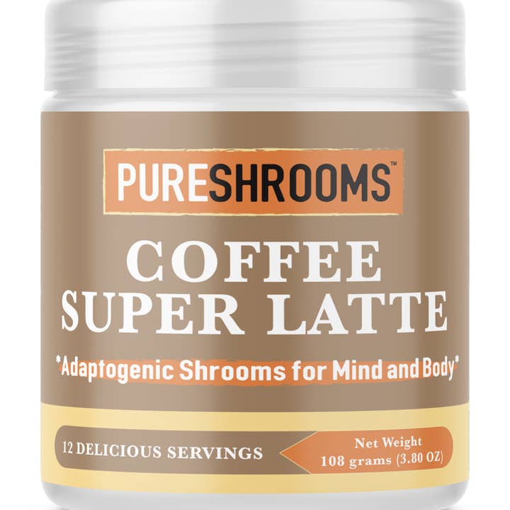 PureShrooms Inc. – wholesale Protein-/superfoodpulver – Kaffe Super Latte 108g 12 portioner