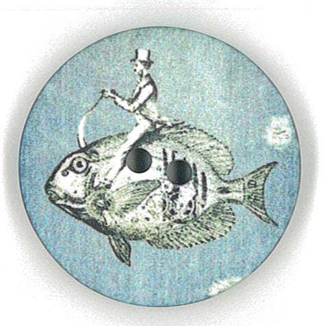 NEMARK - Wholesale Sewing Button/Snap - DENIM STEAM PUNK PRINTED BUTTON 40