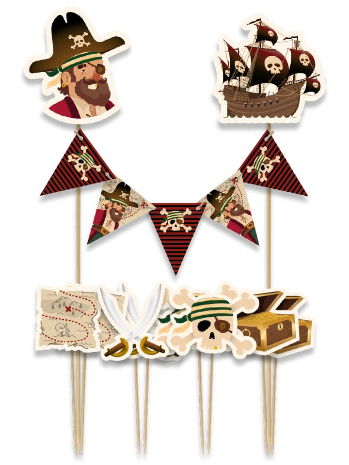 Décorations de gâteau pirates pour la vente par PD Party