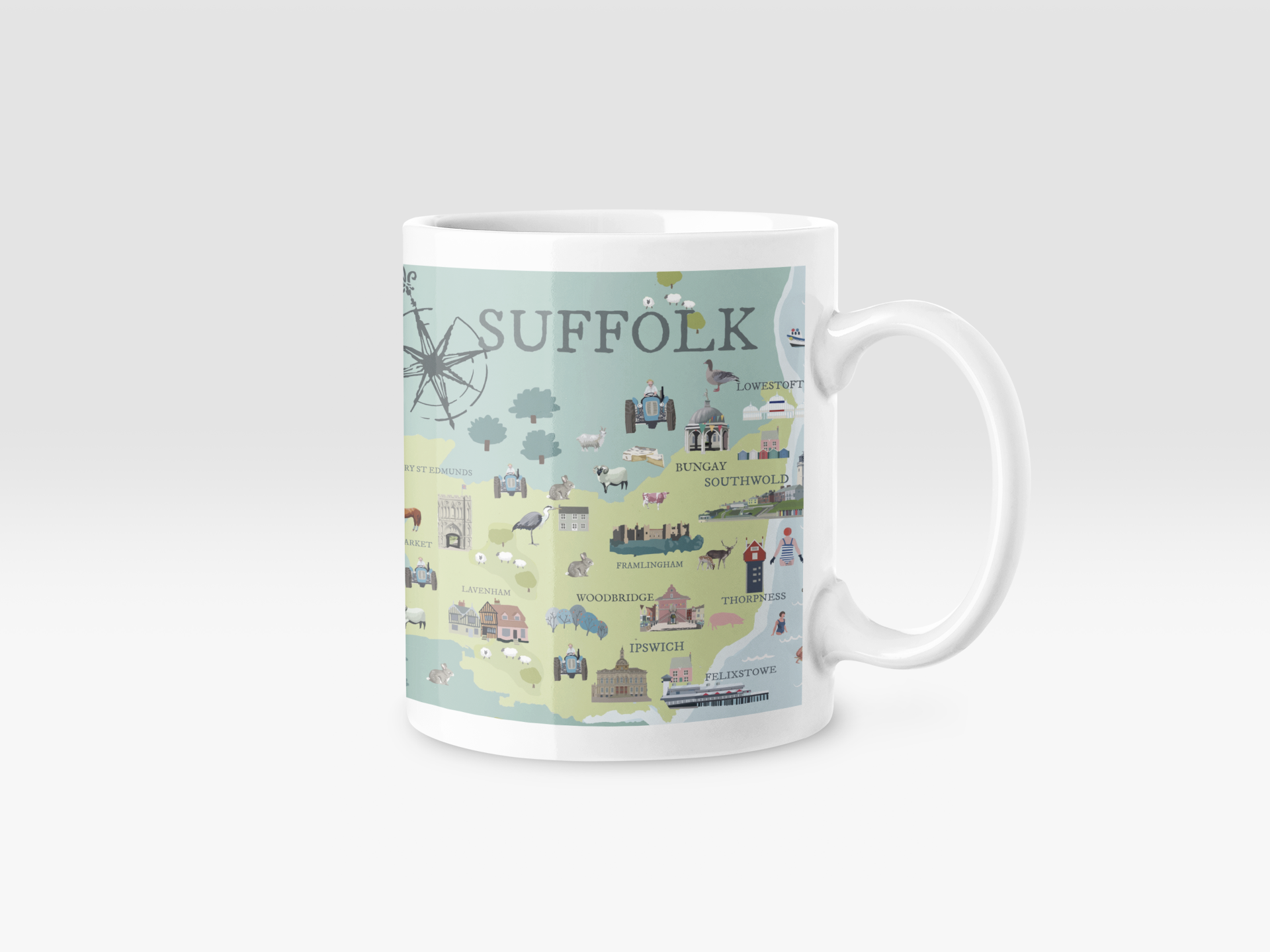 Betty Boyns Designs – wholesale Coffee mug – ILLUSTRATED MAP MUGS50