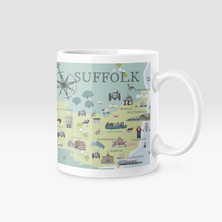 Betty Boyns Designs – wholesale Coffee mug – ILLUSTRATED MAP MUGS50