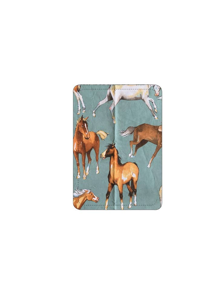 Manta para bebé Wild Horses Sage para venta al por mayor de Selvedge Dry Goods