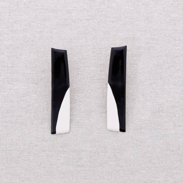 Sonata - Wholesale Snap Jewelry - Steel Earrings Enamel Shape4