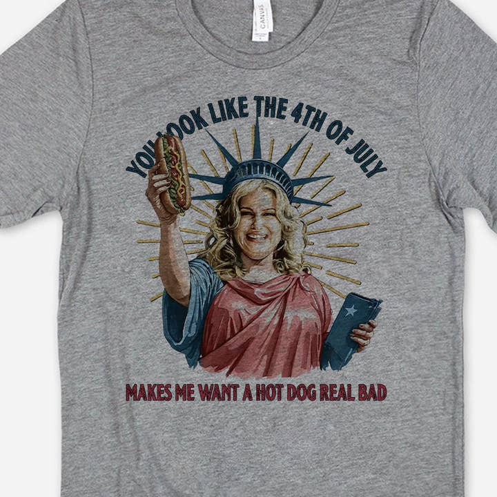 House Of Rodan - Wholesale T-shirt met print - Dames - Je ziet eruit als de 4e juli - Grappig Meme Graphic Tee2