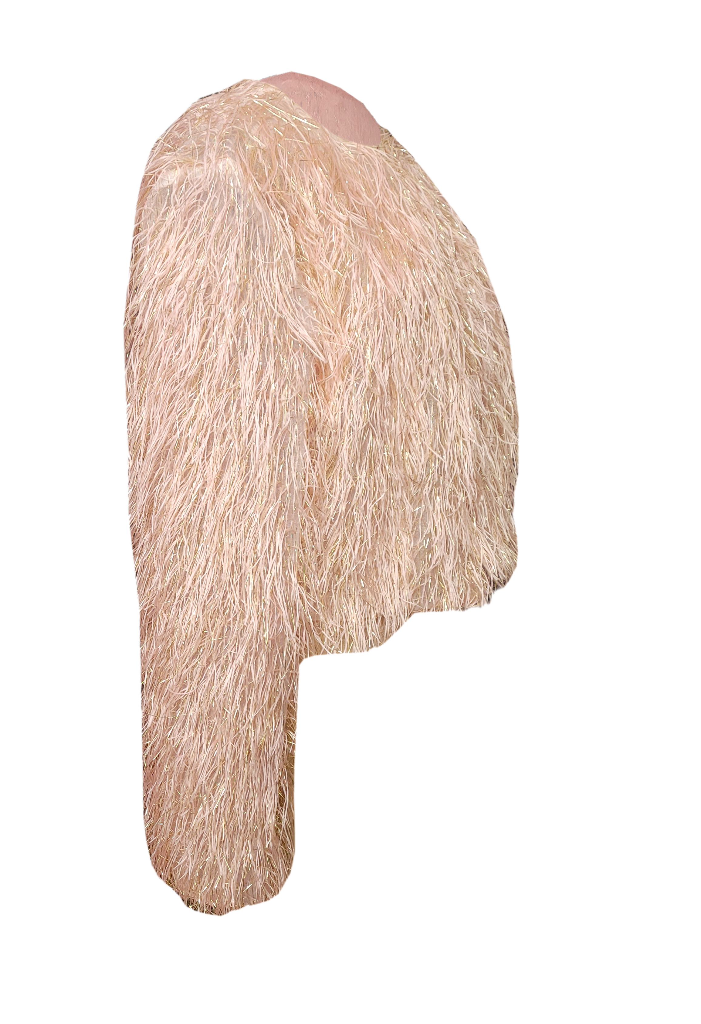 Gyv Me Body – Großhandel Jacke – Damen – Wimpernpelz-Jacke Roségold1