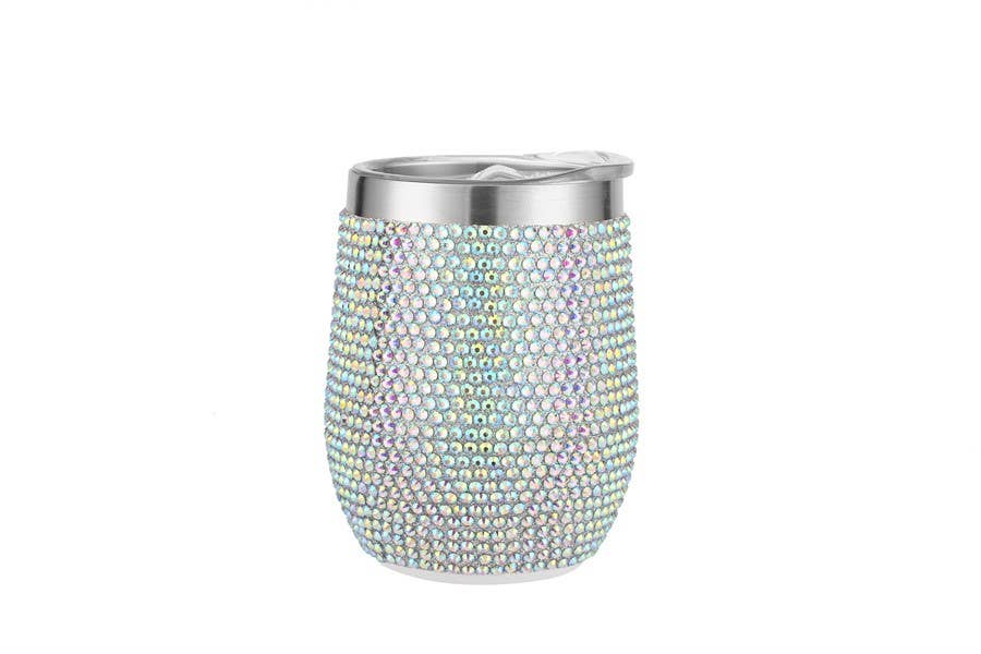 Nima Accessories Inc - Wholesale Insulated Mug/Tumbler - Rhinestone 12 oz Tumbler Cup0