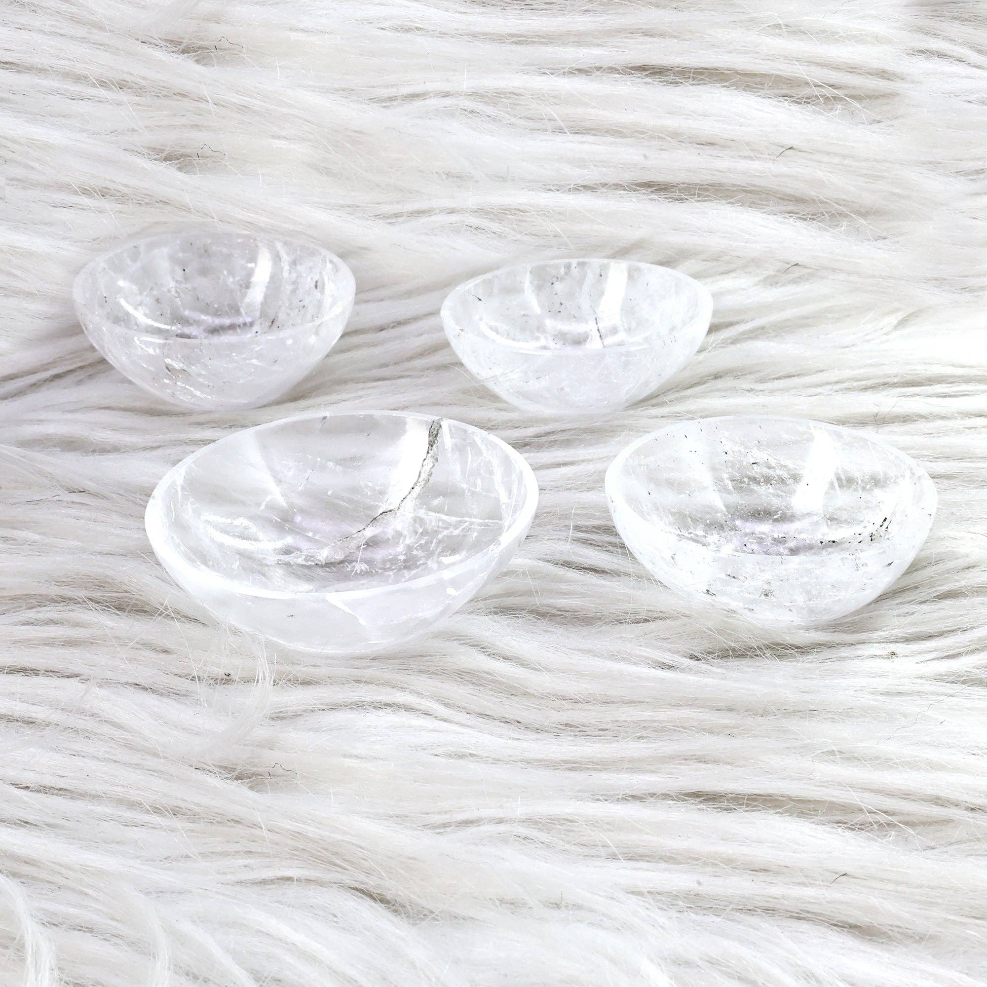 GemMartUSA – wholesale Decorative plate/dish/bowl – Natural Crystal Mini Carved Gemstone Bowl Cup 2 inch13