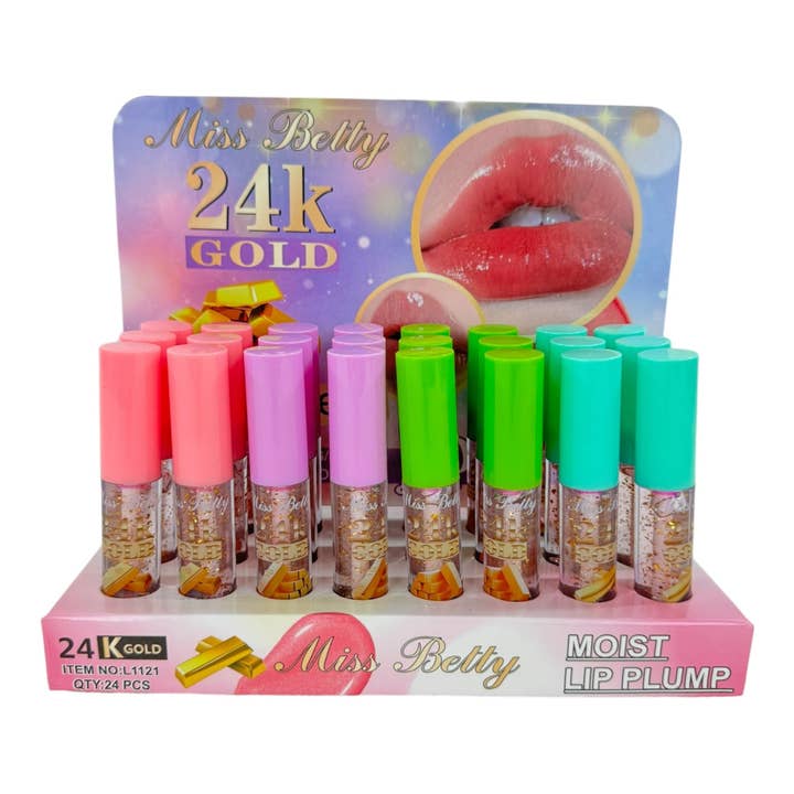 ASSORTI LOTION À LÈVRES HUMIDE MISS BETTY LC1121 (24 PIÈCES) en vente sur Faire