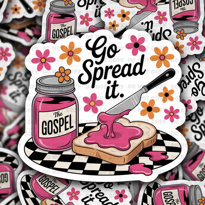 DC 2007 - Evangeliet sprid det Die Cut Sticker för wholesale av It's Transfer Time