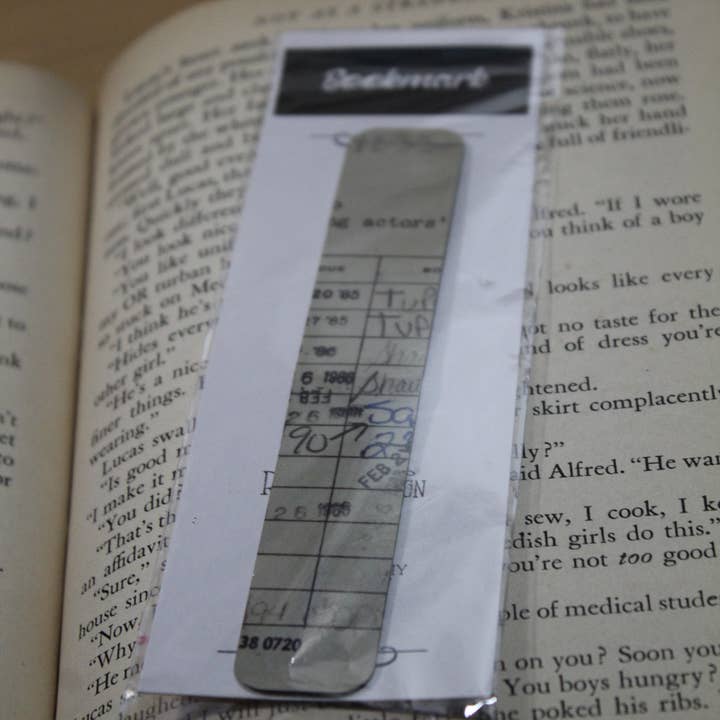 Raven Design - Wholesale Bookmark - Vintage Library Card // Magnet Fold Bookmark 2
