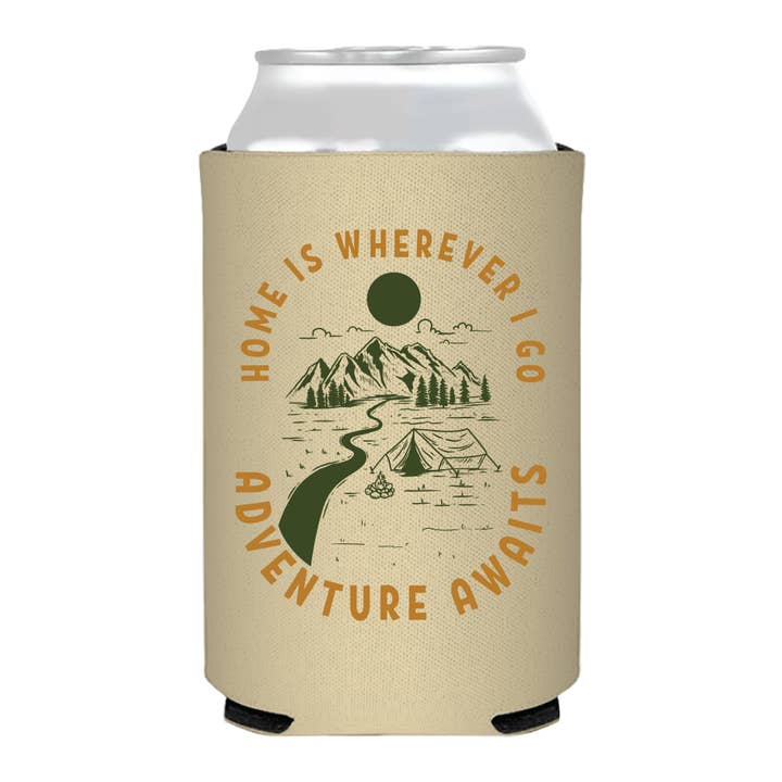 Home Is Wherever I Go Can Cooler for wholesale by Sip Hip Hooray