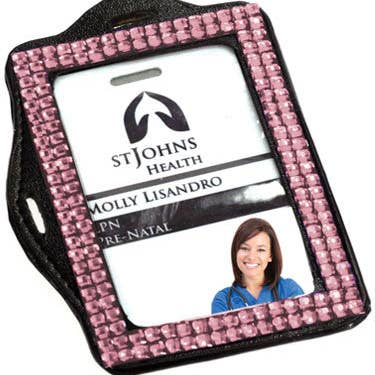 Pink Bling ID Pocket for wholesale by Bonitas International