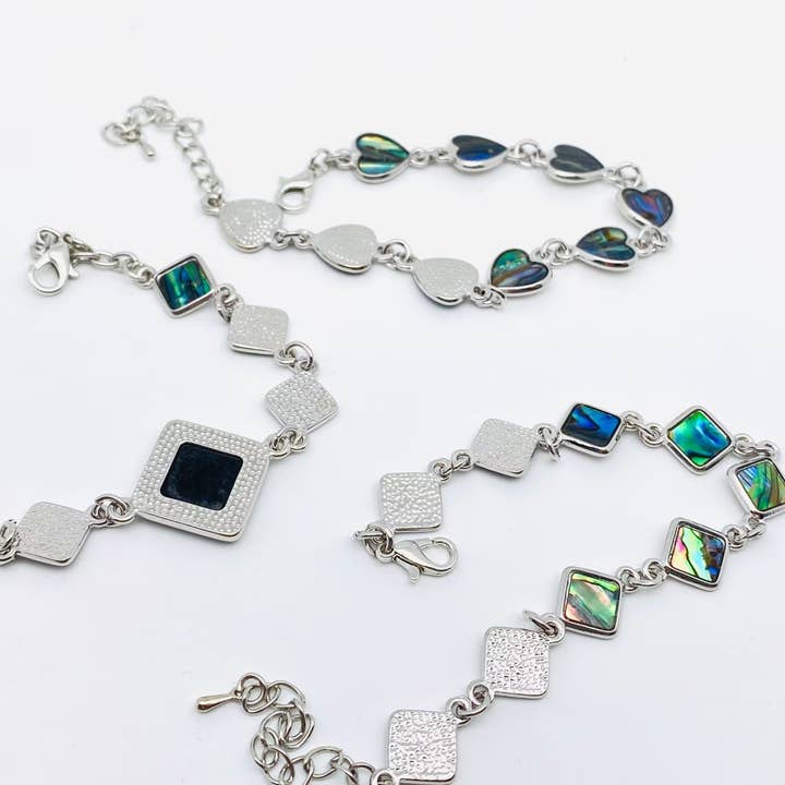 Mio Queena - Wholesale Charm/Dangle Bracelet - Multi-style Abalone Shell Metal Chain Bracelets