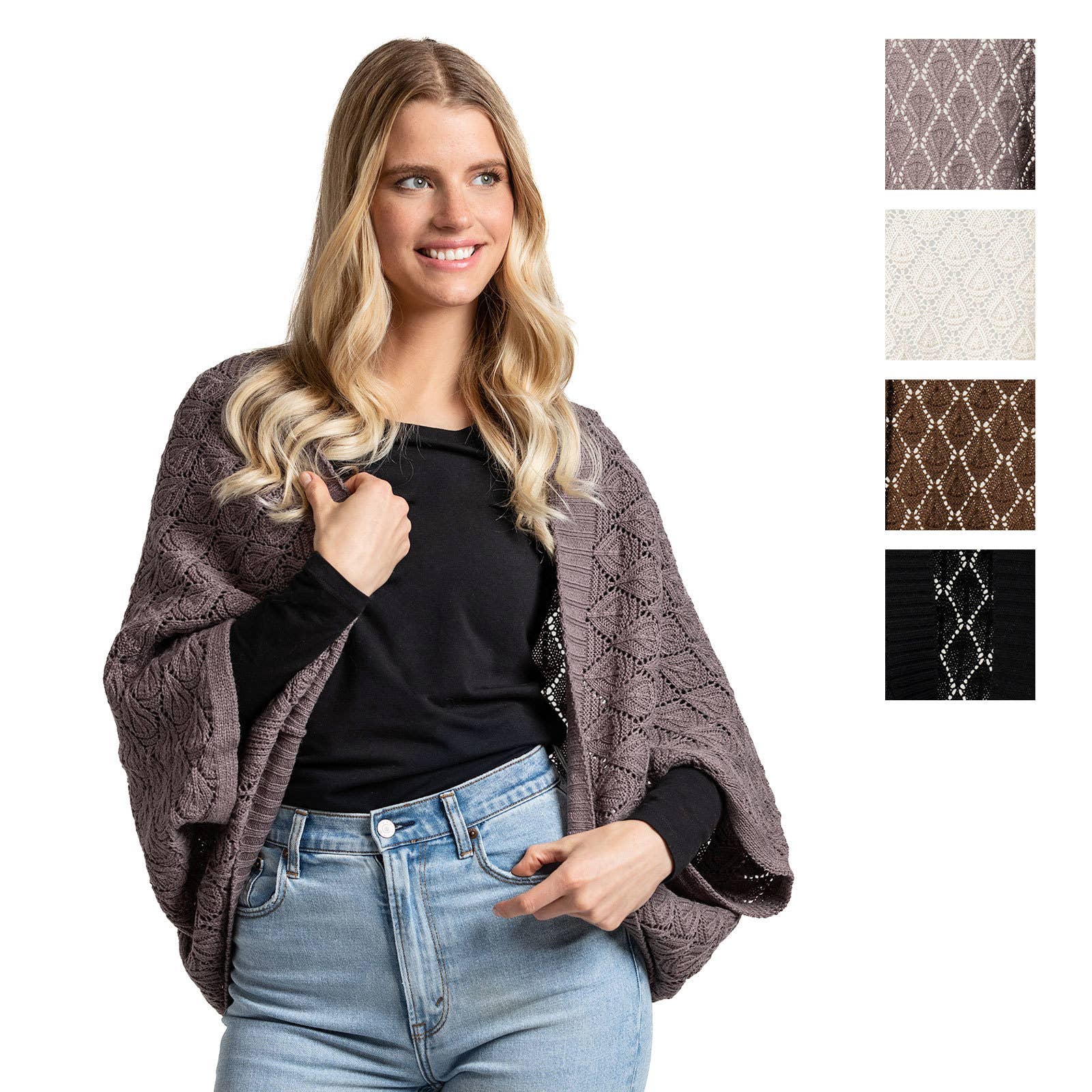 Wholesale Britt's Knits Willow Convertible Shrug Open Stock for