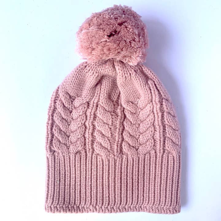 Absolutely. I'M in! 100% Pure Merino Wool Jumbo Cable Beanie with detachable Merino Wool Pom Pom, Crumble for wholesale by love Kate