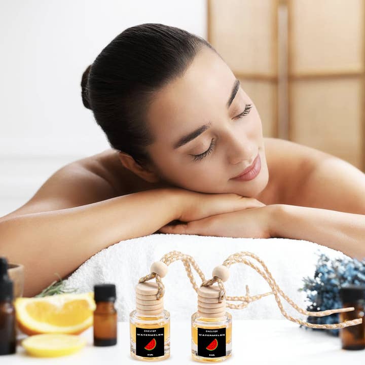 OneStop Candles LLC - Venta al por mayor Ambientador de coche - Unisex - Difusor ambientador para coche con forma de sandía1