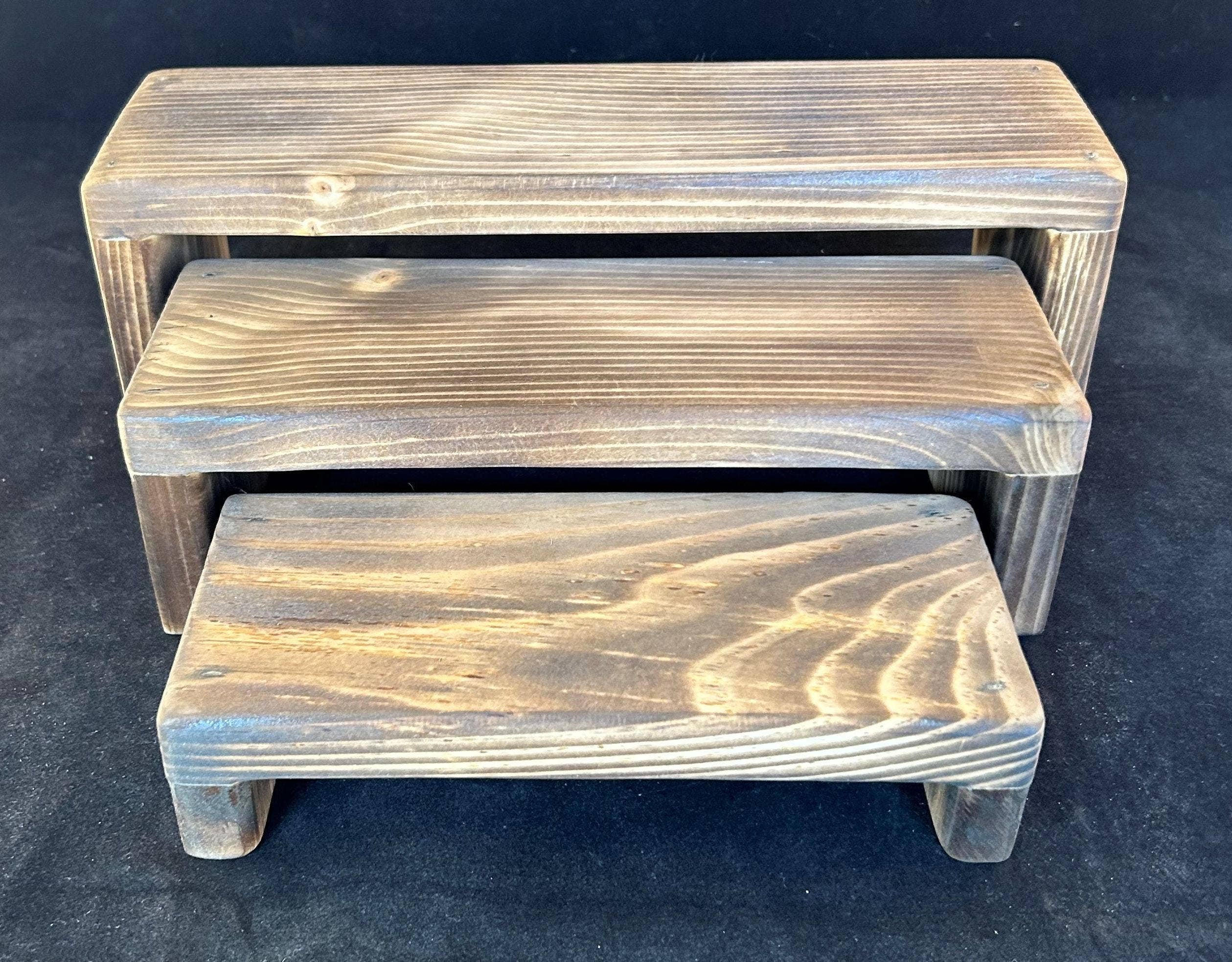 Gifted Shop Works, LLC - Wholesale Jewelry Stand & Display - Wood Nesting Display Risers For Jewelry, Food, Decor8