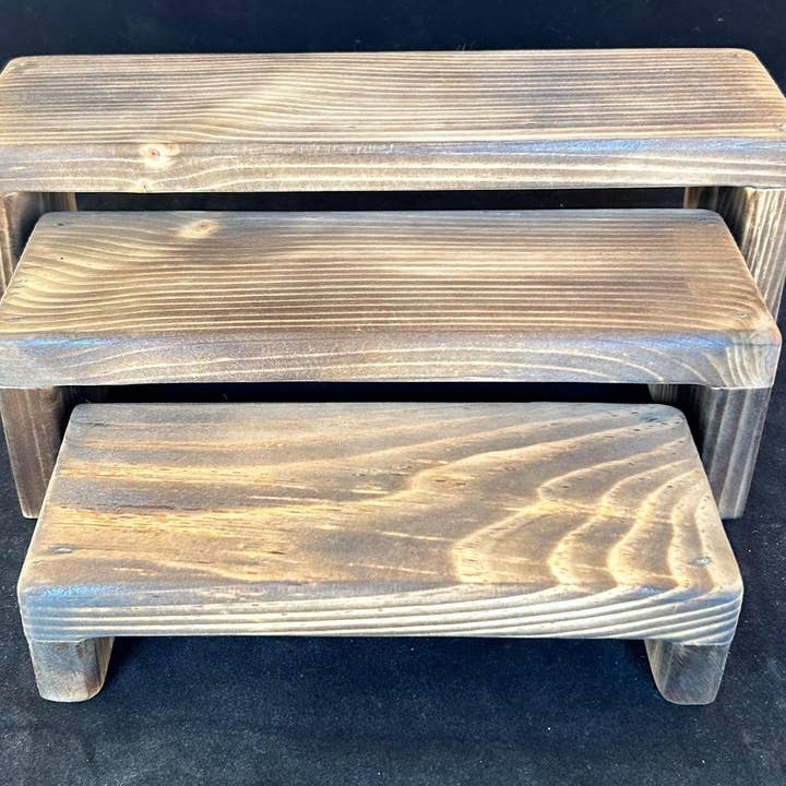 Gifted Shop Works, LLC - Wholesale Jewelry Stand & Display - Wood Nesting Display Risers For Jewelry, Food, Decor8