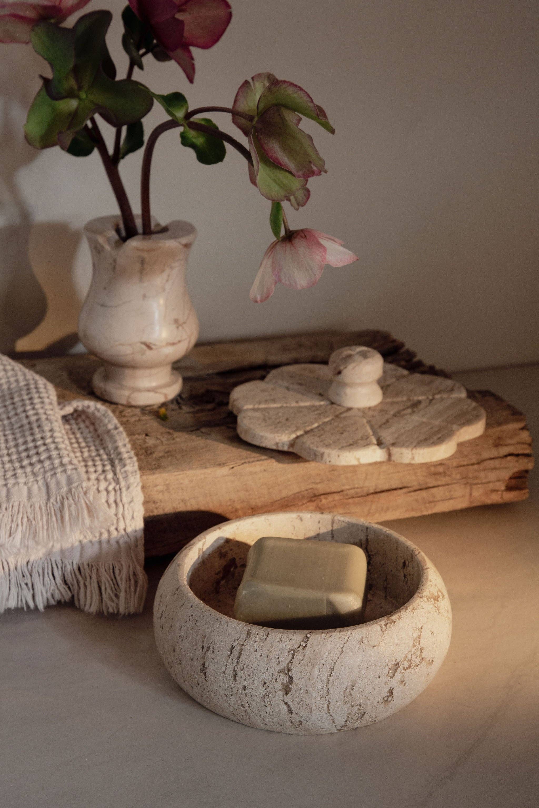 Villa Lua Home - Wholesale Decorative Box - Beige Travertine Trinket Box8