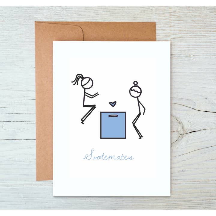 Workout Friends Greeting Card for wholesale by Grow Greetings and Gifts